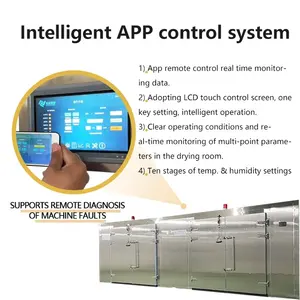 Low Price PLC Control Drying Oven Fruit Dehydrator Cassava Dryer Drying Machine For Food Drying
