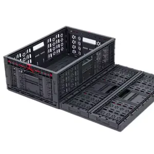 High Quality Manufacturing Agriculture Storage Box Fruit Vegetable Basket Plastic Folding Crate