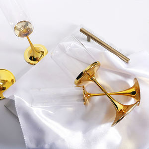 Mới đến vàng Triển Vọng Electroplate rượu vang thủy tinh đặt nhiệt kháng nhấp nháy cao Borosilicate Vật liệu Bộ quà tặng - Product Image 6