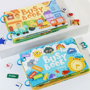 Juego de Desarrollo Sensorial para Niños en Edad Preescolar, Regalo Navideño para Niños y Niñas, Libro de Pegatinas Reutilizables con Velcro - Product Image 5