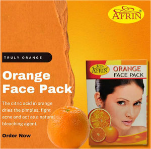 Masque facial en poudre Afrin aux écorces d'orange naturelles pour éclaircir la peau, vitamine C, élimination des taches brunes, masque anti-bronzage pour femmes - Product Image 6