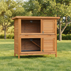 SDR019 Abri pour <span class=keywords><strong>animaux</strong></span> de compagnie en bois classique, écologique, résistant aux intempéries, pour l'extérieur - Product Image 1