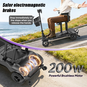 Vente flash : Scooter de mobilité léger en fibre de carbone à quatre roues, 12,5 kg, portable, moteur sans balais, longue autonomie, 15 Ah, étanche - Product Image 4