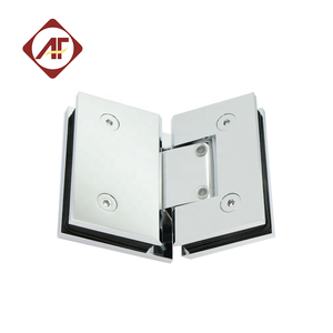 Anfu hiện đại 135 độ che giấu nội thất kính xoay cửa bản lề 10mm satin kết thúc phần cứng cửa sổ bằng đồng với vòi hoa sen mùa xuân - Product Image 3