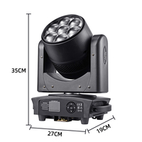 Éclairage de scène Hong He, LED 7*40W Zoom Bee Eye Full Color RGBW 4 en 1 Wash Moving Head Light HH-LM740A DMX512 CRI95