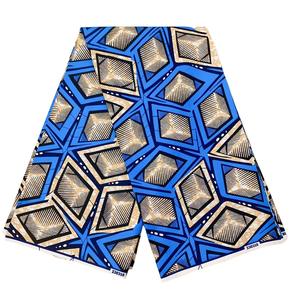 Tissu Imprimé Wax Africain Ankara, <span class=keywords><strong>Pagne</strong></span> Original en Coton Africain, et Tissu en Coton pour Vêtements de Costume - Product Image 3