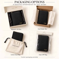 Portefeuille-classeur zippé A7 en cuir de lézard multicolore personnalisé Hongbo avec dragonne, disponible pour emballage personnalisé