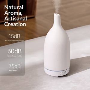 <span class=keywords><strong>Humidificador</strong></span> de Cerámica para Aromaterapia, Difusor de Aceites Esenciales, Silencioso, Ultrasónico, con Lámpara, para Dormitorio y Hogar - Product Image 2