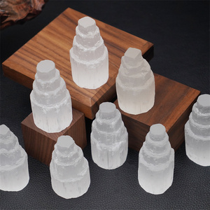 <span class=keywords><strong>Torre</strong></span> di Cristallo di Selenite all'Ingrosso, Intaglio Naturale <span class=keywords><strong>in</strong></span> Quarzo Lucidato, Punta di Gesso per <span class=keywords><strong>la</strong></span> Guarigione - Product Image 2