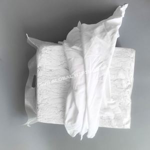 Chiffons en coton blanc réutilisables et écologiques, 100 % coton, pour le nettoyage - Product Image 1