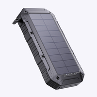 Chargeur solaire universel 20000mAh, étanche, batterie externe portable, entrée Type-C, double USB pour le camping et l'équipement de pêche