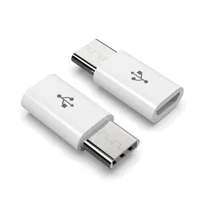 Adaptor USB-C, USB Tipe C (Male) Ke Micro USB (Female) Sinkronisasi Transfer Data dan Konverter Pengisian untuk Ponsel Laptop