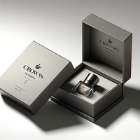 Coffret Découverte de Parfums Solides de Luxe Crown Win, Boîtes Rigides Écologiques avec Embossage et Doublure Ondulée