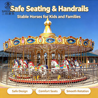 Manège de fête foraine 24 places, carrousel de luxe à thème, manèges de parc d'attractions à vendre