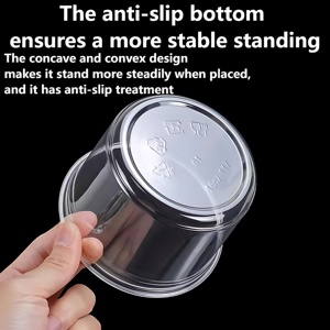 Gobelets en plastique jetables Xiamen, gobelets à dessert en PET avec couvercles, bols à collation en PET transparent pour cupcakes, pudding, <span class=keywords><strong>yaourt</strong></span>, parfait, fruits, mousse - Product Image 5