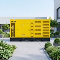 Générateur diesel silencieux sur remorque Goldlink Power Manufacturers 264KVA/211KW avec commutateur de transfert automatique