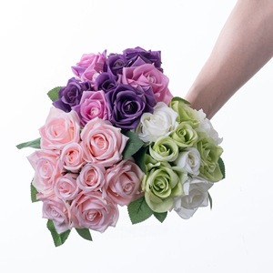 CallaFloral - Ramos de Rosas Artificiales Hechos a Mano con Tela de Mimbre, Decoraciones de Boda de Estilo Natural - Product Image 5
