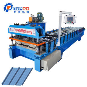 자동 폭 조정 컬러 스틸 사다리꼴 루핑 시트 금속 패널 롤 성형 기계 IBR 지붕 시트 만들기 기계 - Product Image 1