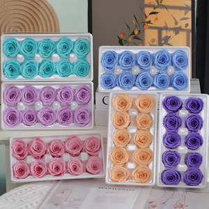 Roses Éternelles de Haute Qualité, 10 Pièces, 4 cm, Grade A, Fleurs Naturelles Réelles, Têtes de Roses pour Décoration de Mariage, Saint-Valentin - Product Image 3