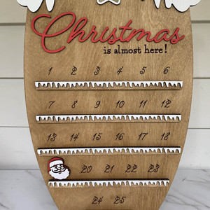 2024 buon <span class=keywords><strong>natale</strong></span> decorazione ciondolo in legno Babbo <span class=keywords><strong>Natale</strong></span> ornamento conto alla rovescia per le vigilie <span class=keywords><strong>di</strong></span> <span class=keywords><strong>natale</strong></span> - Product Image 1