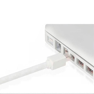 Cổng hiển thị <span class=keywords><strong>mini</strong></span> để DVI Cáp độ nét cao <span class=keywords><strong>Mini</strong></span> dp để DVI 24 + 5 chuyển đổi Adapter nữ PVC kim loại polybag trắng đồng ABS - Product Image 3