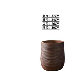 Pot de plante verte debout de plancher minimaliste moderne nordique pour la décoration intérieure Vase en céramique pour l'article décoratif d'affichage de plante - Product Image 3