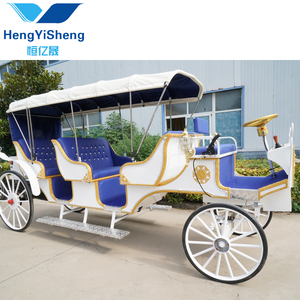Carro Eléctrico de 8 Plazas sin Caballos con Parasol/Carroza Especial <span class=keywords><strong>para</strong></span> Fiestas/Carroza de <span class=keywords><strong>Boda</strong></span> de Lujo/Limusina - Product Image 4