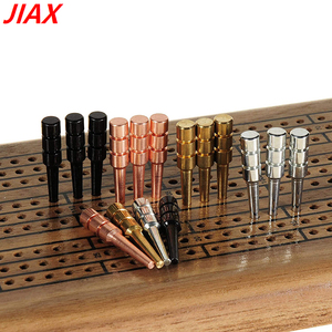 JIAX Wholesale 1/8 Cribbage <b>Pegs</b> Metal Replacement Game <b>Pegs</b> for Traditional Cribbage Board Fit 1/8" Holes Colorful Cribbage - Product Image 1
