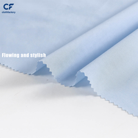 Tissu Crêpe Respirant Anti-Boulochage Écologique en Lyocell et Coton Tissé, Vente en Gros Usine, Idéal pour Costumes, Chemises et Robes d'Été Haut de Gamme pour Hommes