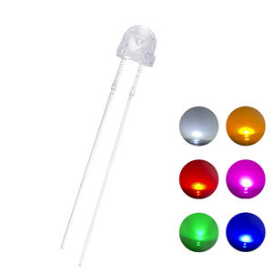 Vanfun 5mm Rose Super Lumineux LED Chapeau <span class=keywords><strong>de</strong></span> Paille Lampe à Trou Traversant Diode 3V - Product Image 2