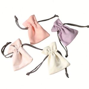 Bolsa con Cordón de Tela de Algodón Cepillado Ultrafino de Alta Densidad para Guardar Joyas, Collares, Anillos y Pulseras - Product Image 6