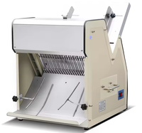 Trancheuse à pain de boulangerie commerciale réglable Machine à découper le pain électrique avec corps de peinture
