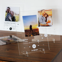 Guangdong Acrylique Fabricant Personnalisé Spotify Plaque Musique Acrylique Stand Personnalisé Amoureux Photo Chanson Chanteur