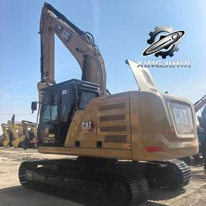 Excavatrice Caterpillar 323GC d'occasion, marque japonaise d'origine, 23 tonnes, chenilles en caoutchouc, moteur puissant, godet de 3 m, grande excavatrice - Product Image 6