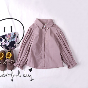 เสื้อเชิ้ตปาร์ตี้ลำลองสีพื้นสำหรับหญิงสาวจากตลาดจีน2017ดีไซน์ใหม่ - Product Image 4