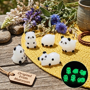 Pandhi in resina all'ingrosso, simpatici e spirituali, che si illuminano al buio, ideali come decorazioni fai da te per librerie e contenitori. - Product Image 1
