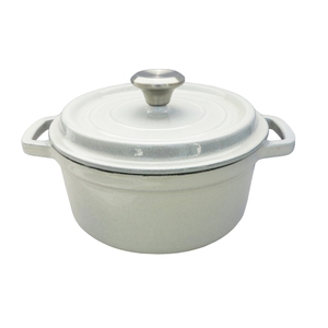 Vente <span class=keywords><strong>en</strong></span> gros d'usine : <span class=keywords><strong>Cocotte</strong></span> <span class=keywords><strong>en</strong></span> <span class=keywords><strong>fonte</strong></span> émaillée blanche, certifiée LFGB et FDA, ustensiles de cuisson <span class=keywords><strong>en</strong></span> <span class=keywords><strong>fonte</strong></span> émaillée avec logo personnalisé - Product Image 2