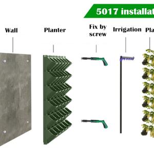 Macetas Verticales para Pared Verde con Sistema de Riego por Goteo, Jardineras de Pared para Sistema de Pared Verde Interior y Exterior, Jardín Vertical - Product Image 5