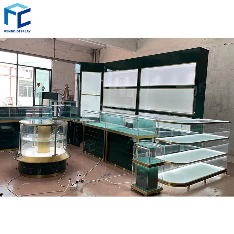 Customized High-end Luxury Jewelry Display Cabinet New Design Jewelry Showcase Manufacturer