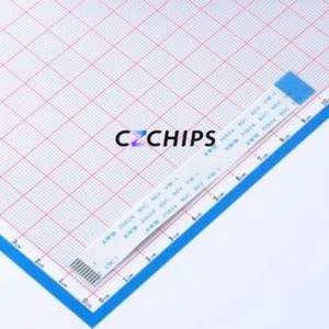 HC-FFC10-10P-100-B-01 FFC Cable (Flexible Flat Cable) P=1mm Connector 10P 1mm 0.3mm Reverse - Product Image 1