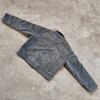 Veste de travail en toile de satin de canard vintage vieilli sur mesure OEM Streetwear pour homme, style Detroit