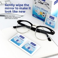 Lingettes nettoyantes jetables pour écrans, parfum fruité, format voyage, 100 lingettes, pour le commerce extérieur transfrontalier, pour verres de lunettes en papier, nettoyage des écrans, anti-poussière