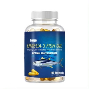Capsules de gélules molles d'oméga 3 personnalisées en gros avec un teneur élevée en EPA et DHA, capsules de gélules molles d'huile de poisson oméga-3, complément alimentaire - Product Image 4