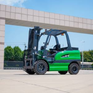 En ucuz dizel elektrikli Forklift üretici 4WD tekerlekli sürücüler elektrikli forkliftler fabrika fiyat - Product Image 2