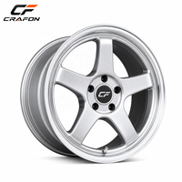 Jantes forgées CF 16 17 pouces 5x112 PCD 66.6 CB pour voitures particulières, compatibles Golf MK1 MK2, jantes Euro à déport profond