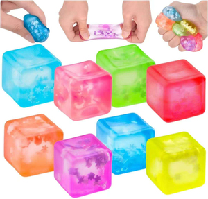 Cube sensoriel souple personnalisé Elite de 5 cm, jouet anti-stress souple pour enfants et adultes - Product Image 1