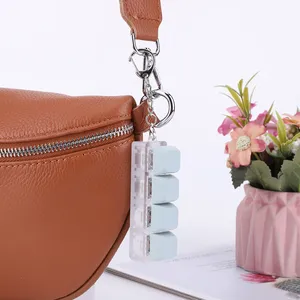 4 phím chống căng thẳng ngón tay nút Keycap cơ khí Bàn phím văn phòng giải nén làm dịu Keychain kim loại móc khóa cho người lớn - Product Image 4