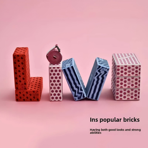 Bloc de yoga SIGEDNeva à motif cœur imprimé, mousse haute densité pour débutants en Iyengar, studios de danse et de yoga professionnels - Product Image 2