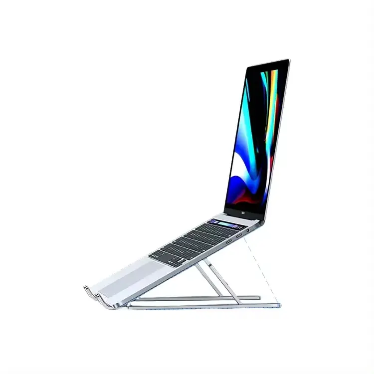 Mesa de metal de alumínio portátil ajustável flexível dobrável para notebook notebook suporte suporte de mesa para PC