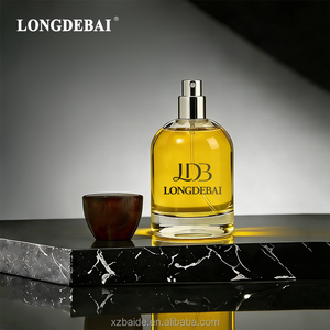 Flacone di Profumo Rotondo di Lusso in Vetro Vuoto con Pompa Spray Trasparente 30ml 50ml 100ml con Confezione Regalo e Tappo in Legno - Product Image 3